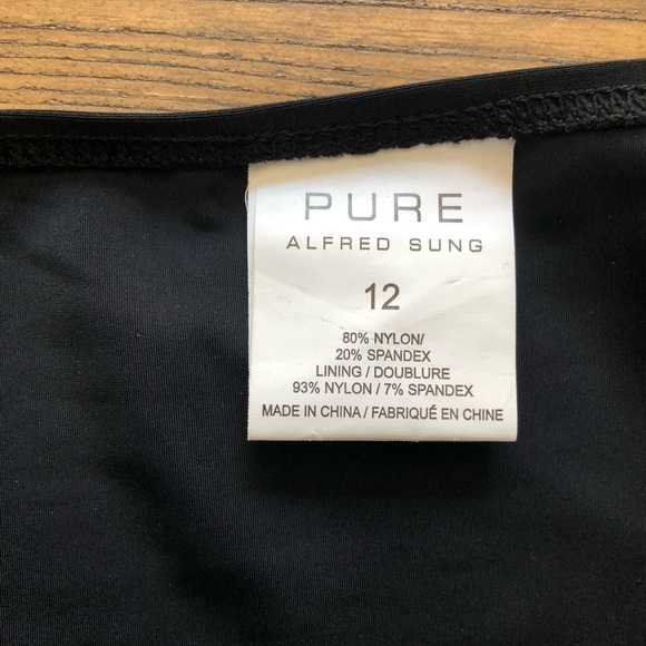 🎄 Pure Alfred Sung bikini bottoms  black 12 NWT - Picture 2 of 7